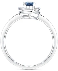 Emerald (3/8 ct. t.w.) & Diamond (1/6 Oval Swirl Ring 14k Gold (Also Ruby Sapphire)