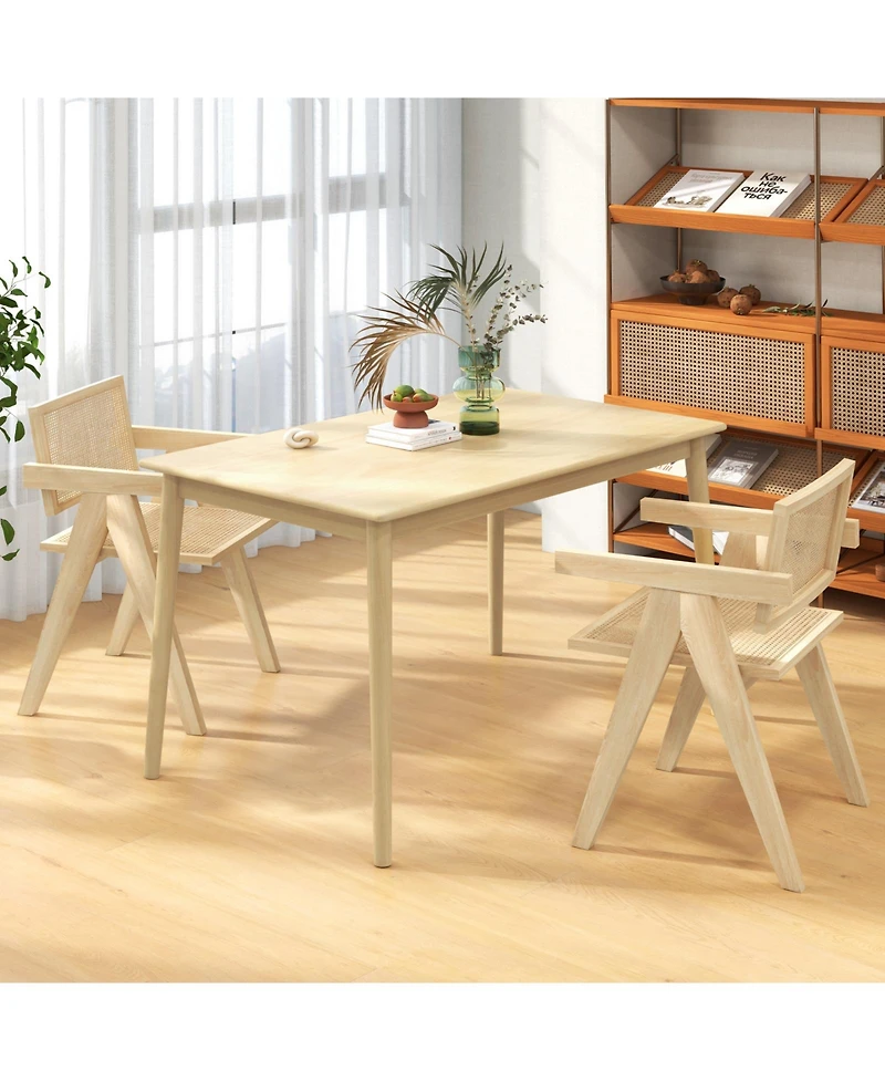 Wooden Dining Table for 4 Perfect for Kitchen or Dining Room