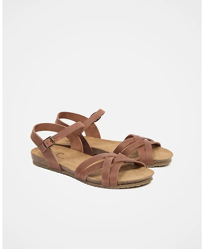 Multistrap Open Toe Flat Sandal
