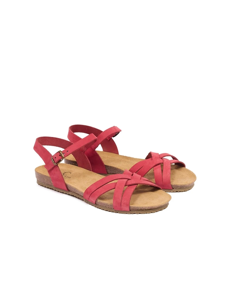 Multistrap Open Toe Flat Sandal