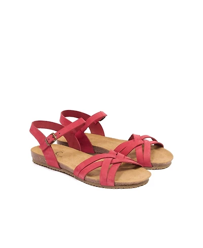 Multistrap Open Toe Flat Sandal