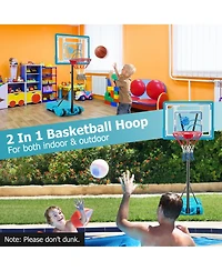 Height Adjustable Pool Basketball Hoop for Kids Teens and Adults