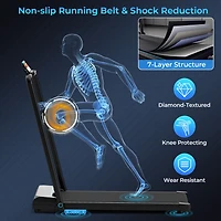 3 1 Folding Treadmill with Remote Control and Led Display