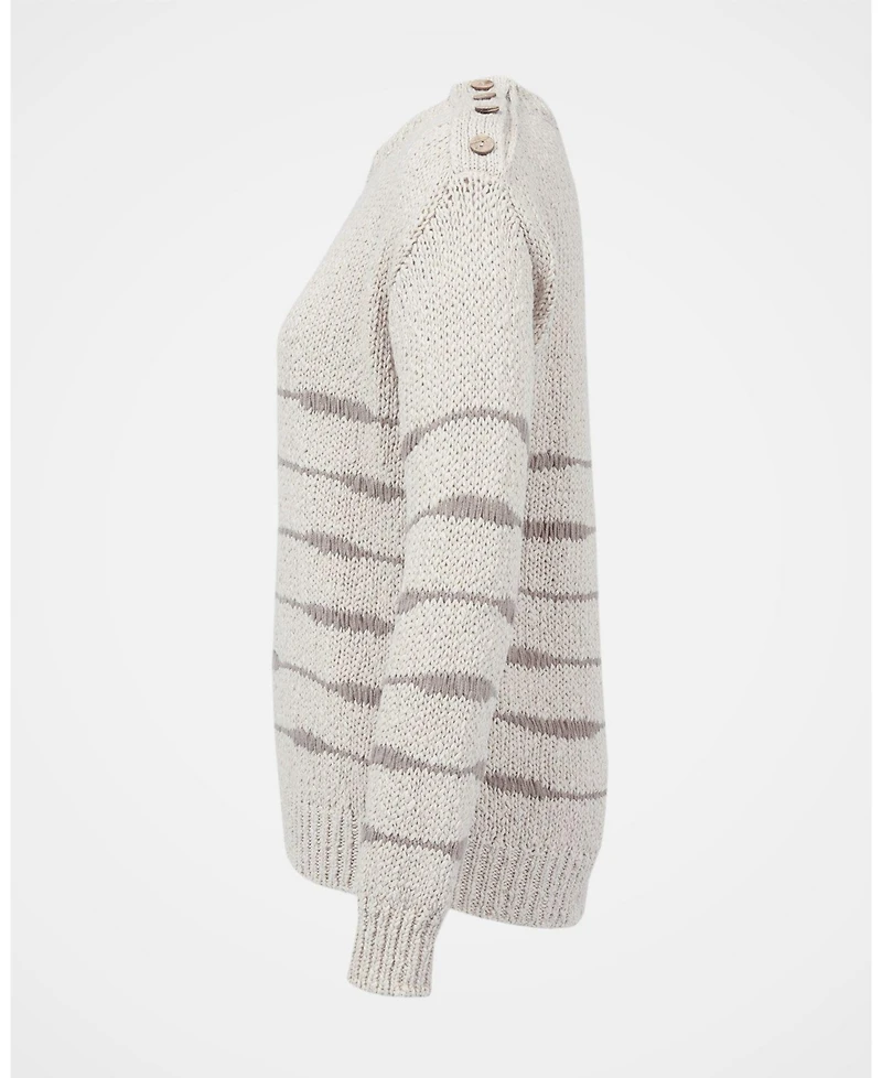 Celtic & Co. Women's Drop Stitch Breton Sweater