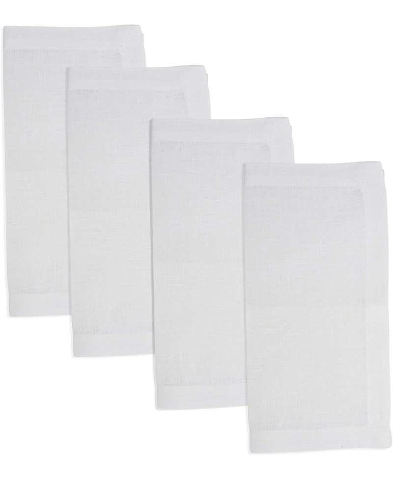 Saro Lifestyle Pure Linen Tea Napkins, 10" x 10"