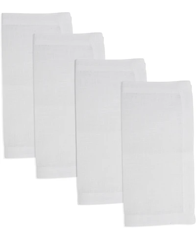 Saro Lifestyle Pure Linen Tea Napkins, 10" x 10"