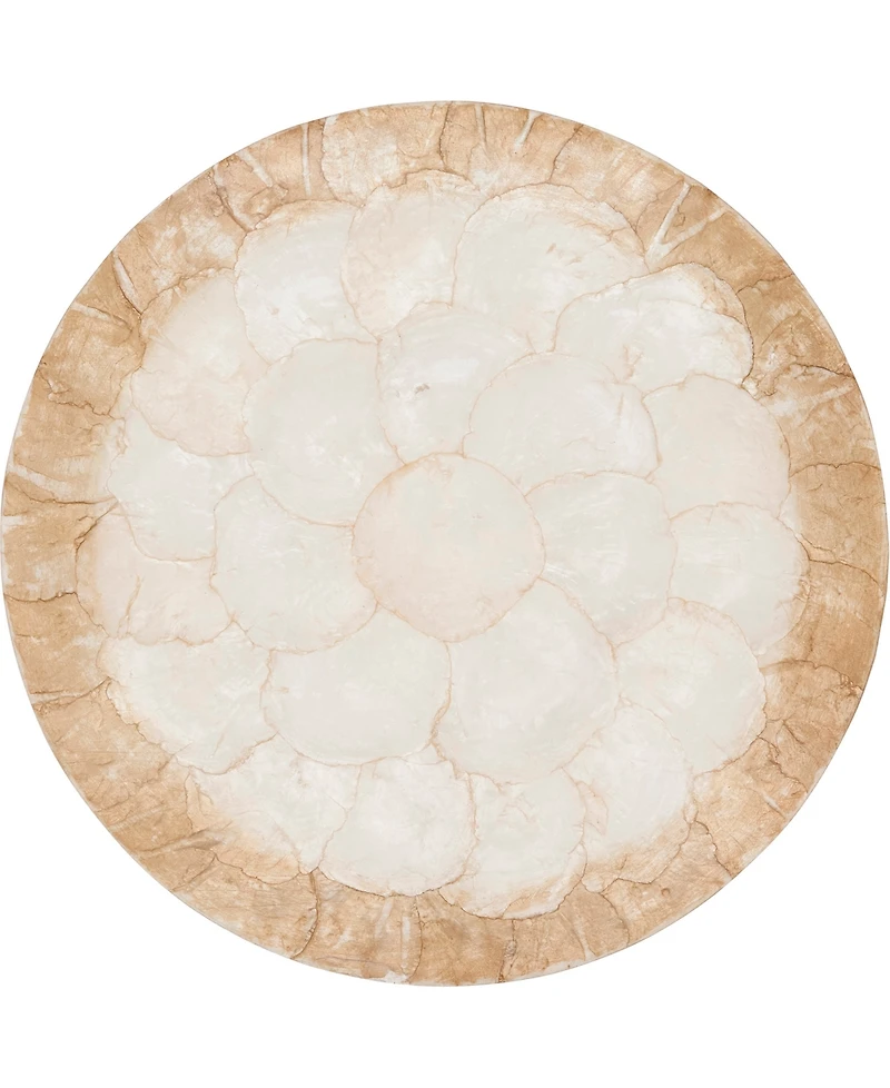 Saro Lifestyle Glow Capiz Placemats, 15" Round