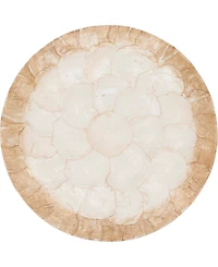 Saro Lifestyle Glow Capiz Placemats, 15" Round
