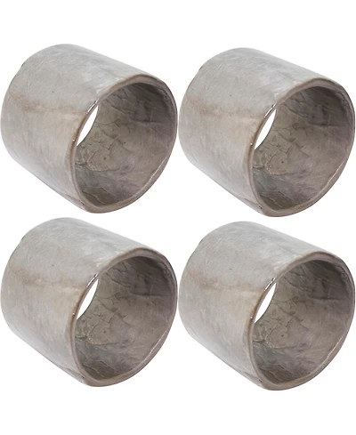 Saro Lifestyle Radiant Capiz Napkin Rings, Set of 4
