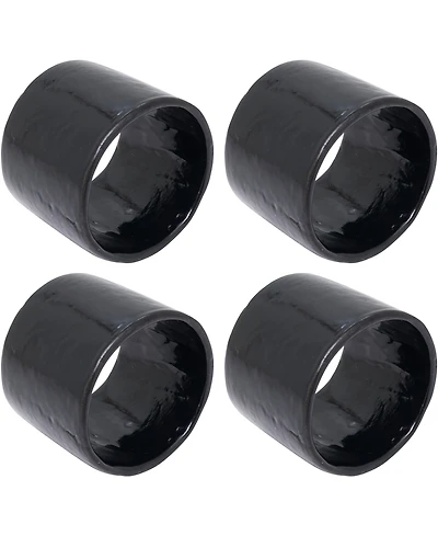 Saro Lifestyle Radiant Capiz Napkin Rings, Set of 4