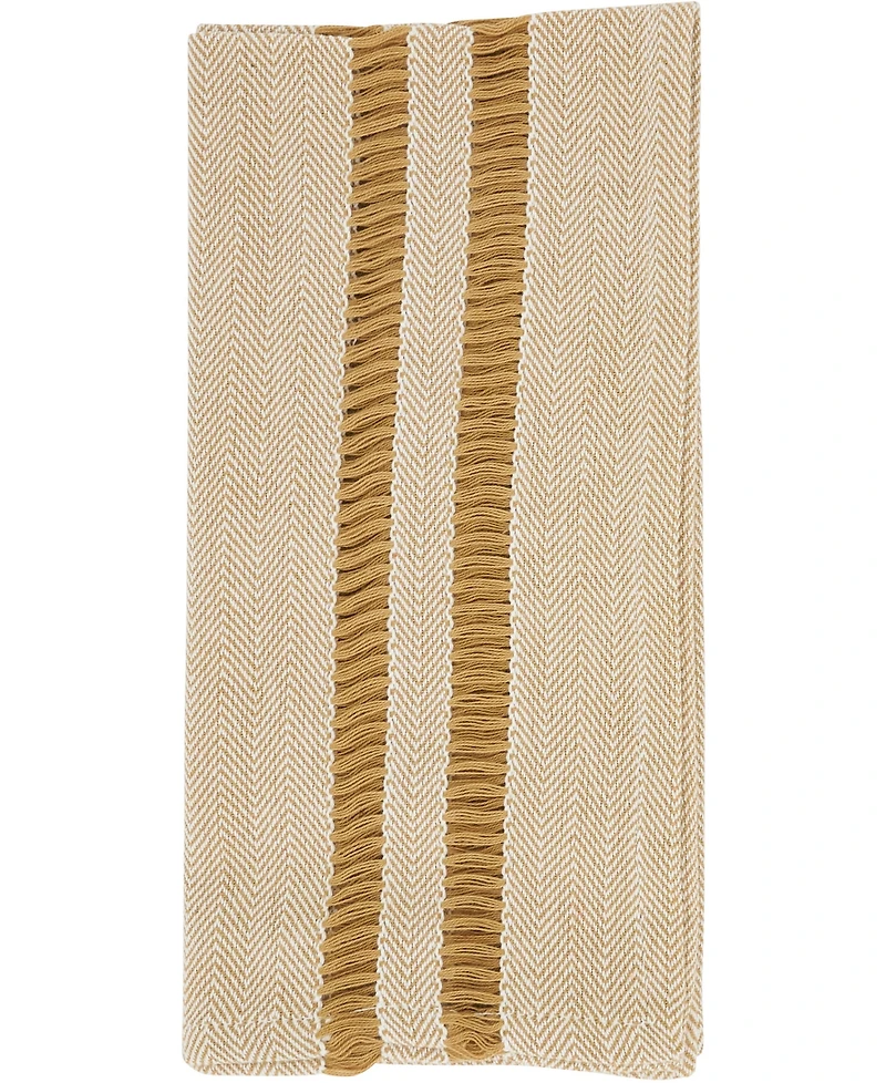 Saro Lifestyle Classic Stripe Placemats and Napkins, Set of 8