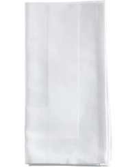 Saro Lifestyle Satin Trimmed Damask Cotton Napkins, 20" x 20"