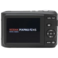 Kodak Pixpro Friendly Zoom FZ45-bk 16MP Digital Camera with 4X Optical Zoom 27mm Wide Angle and 2.7" Lcd Screen (BLack) + 4-Pack Rechargeable Aa