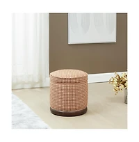 Fiorelli Round Boucle Ottoman