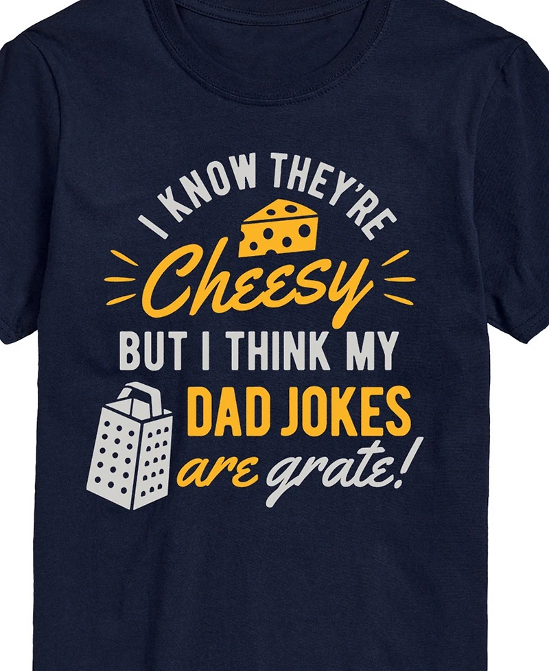 Airwaves Men's Cheesy Dad Jokes Short Sleeve T-Shirt