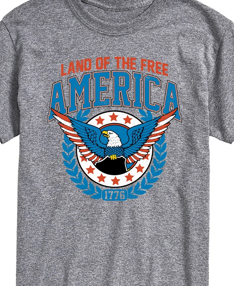 Airwaves Men's Americana Land of The Free Short Sleeve T-Shirt