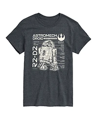 Airwaves Men's Star Wars Astromech Droid Short Sleeve T-Shirt