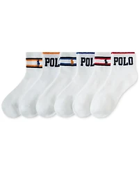 Polo Ralph Lauren Women's Polo Varsity Stripe Quarter Socks 724997PK2