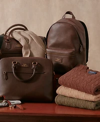Polo Ralph Lauren Men's Pebbled Leather Duffel