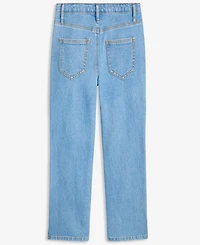 Little & Big Girls Light Wash Studded Bootcut Jeans, Exclusively at Macy's