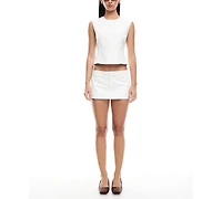 Lioness Women's Countryside Linen-Blend Crop Top