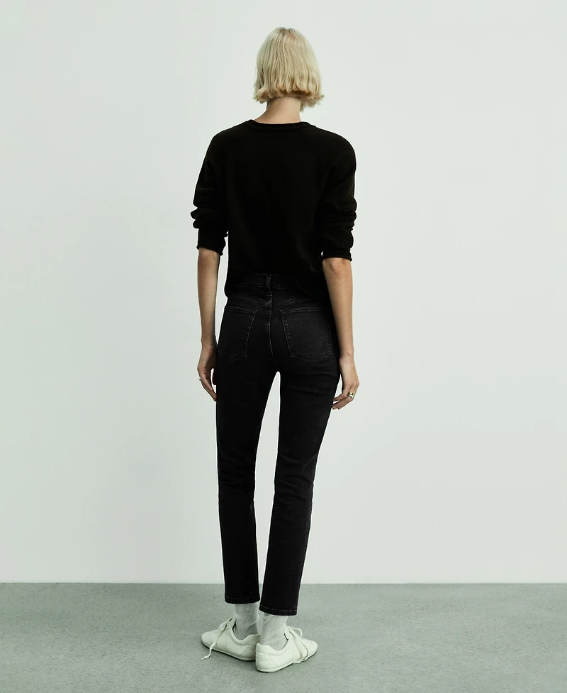 Mango Women's Claudia Slim-Fit Cropped Jeans