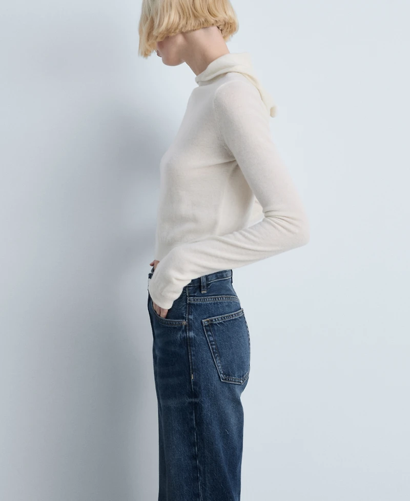 Mango Women's Miami Medium-Rise Straight-Fit Jeans