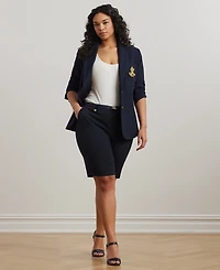 Lauren Ralph Plus-Size Stretch Cotton Shorts