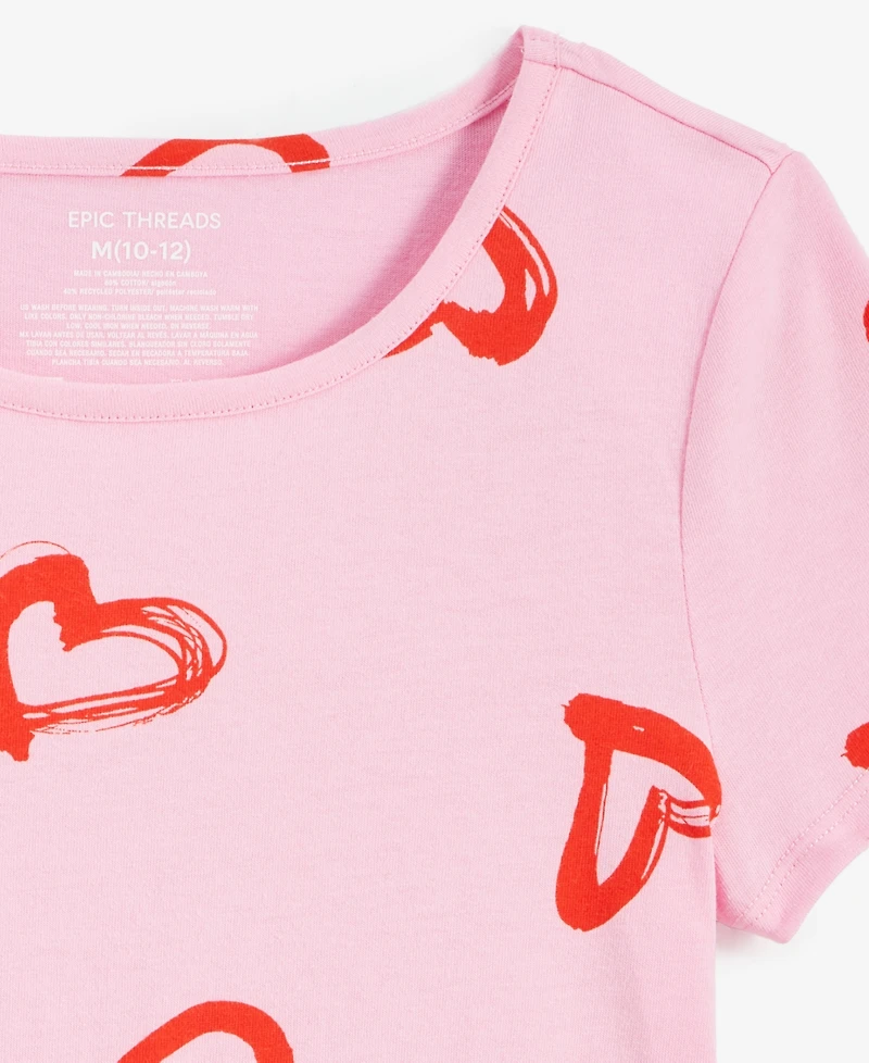 Epic Threads Little & Big Girls Heart-Print Skater Dress, Exclusively at Macy's