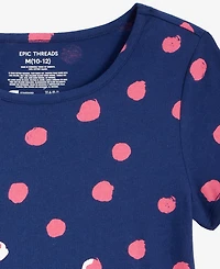 Epic Threads Little & Big Girls Dot-Print Cotton Skater Dress, Exclusively at Macy's