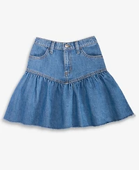 Epic Threads Little & Big Girls Indigo Cotton Denim Ruffle Skirt, Exclusively at Macy's