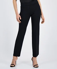 Anne Klein Women's Grace Printed Mid-Rise Straight Pants