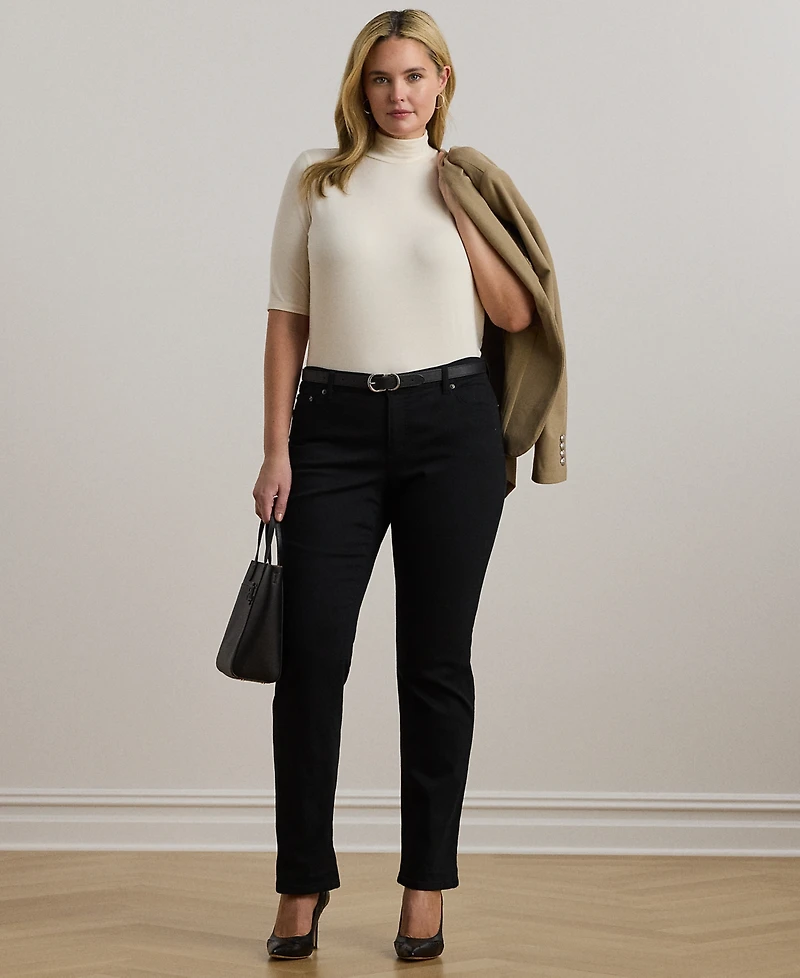 Lauren Ralph Plus Lightweight Turtleneck Sweater