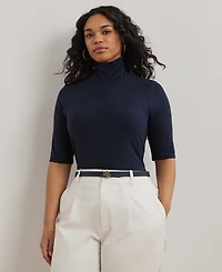 Lauren Ralph Plus Lightweight Turtleneck Sweater