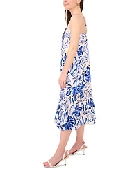 Sam & Jess Petite Printed V-Neck Sleeveless Dress