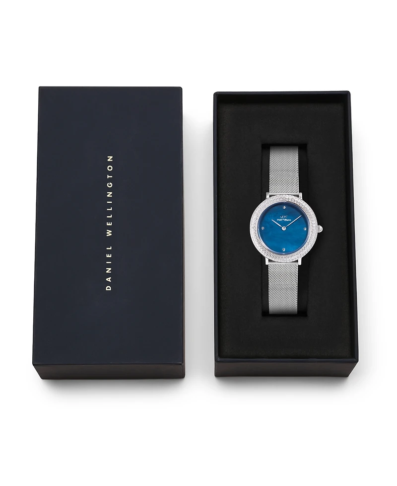 Daniel Wellington Women's Analog Silver-Tone Stainless Steel Watch, 32mm