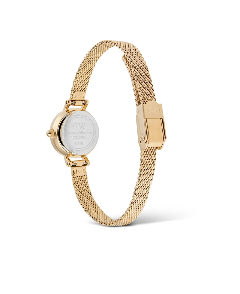 Daniel Wellington Unisex Analog Gold-Tone Stainless Steel Watch, 19mm