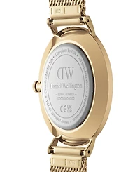 Daniel Wellington Unisex Analog Gold-Tone Stainless Steel Mesh Watch, 40mm