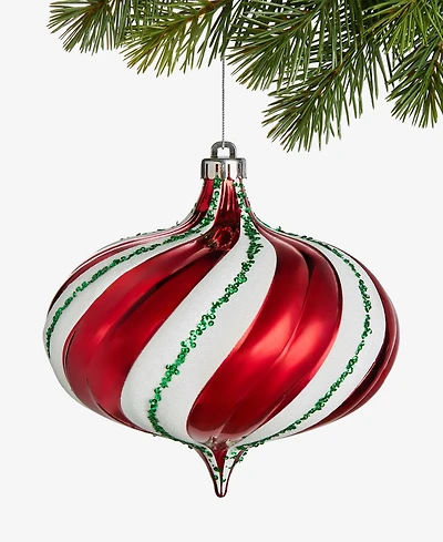 Holiday Lane Christmas Cheer Swirl Onion Ornament, Macy's Exclusive