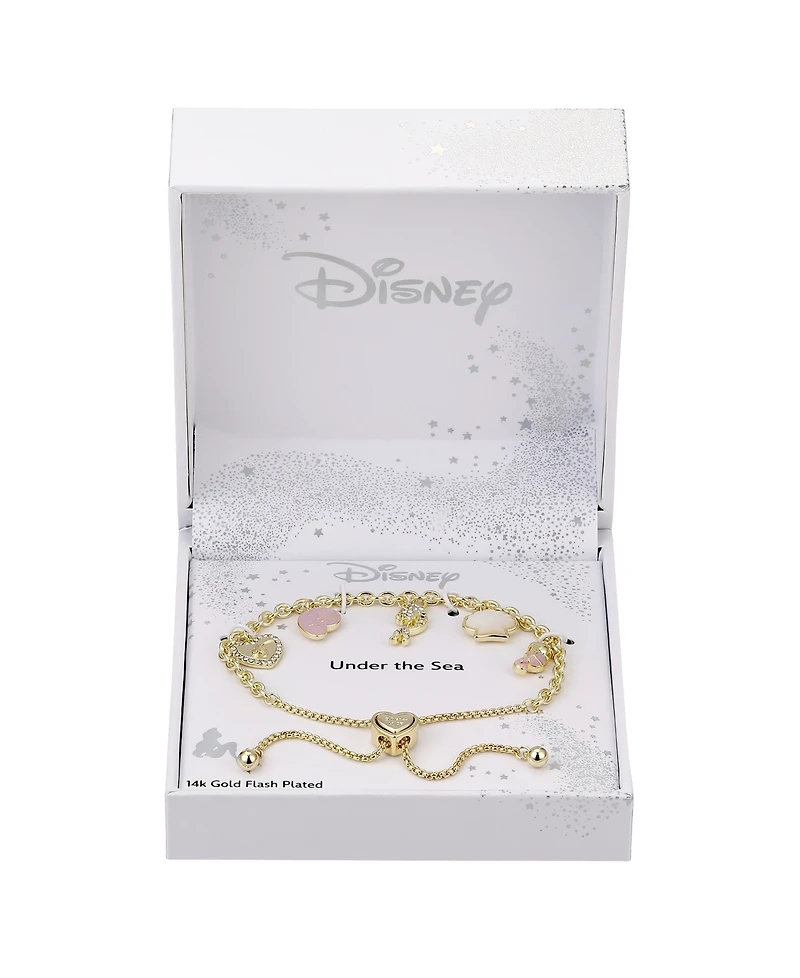 Disney Crystal and Mother of Pearl Little Mermaid Bolo Bracelet