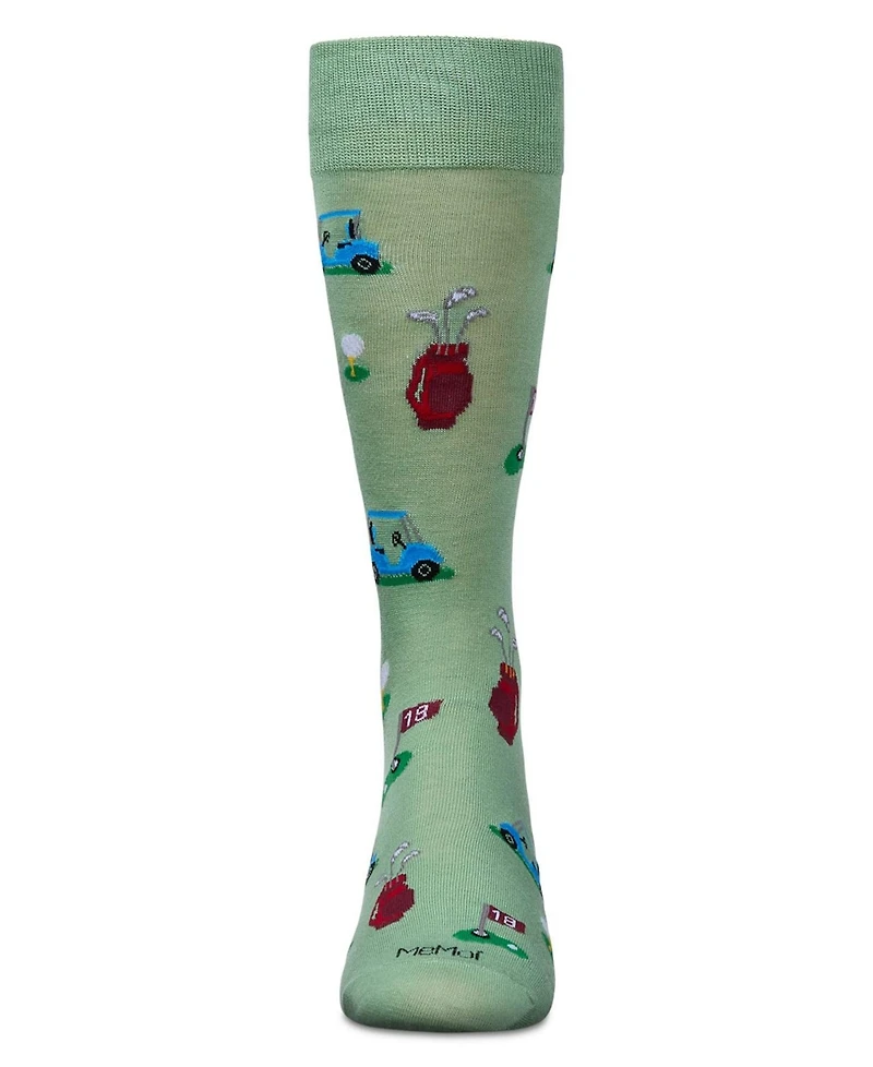 MeMoi Men's T-Shirt Time Rayon Crew Socks