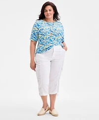 Style & Co Plus Cargo Capri Pants, Exclusively at Macy's