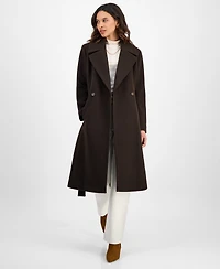 CeCe Women's Single-Breasted Belted Coat