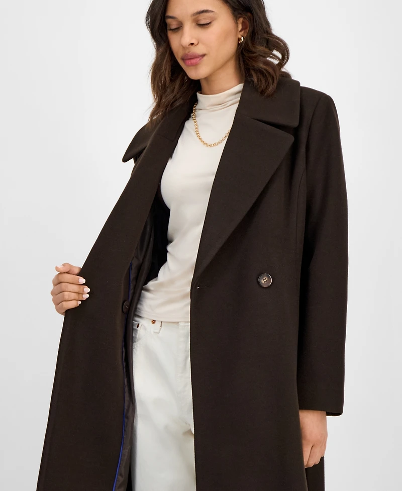 CeCe Women's Single-Breasted Belted Coat