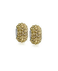 Bling Jewelry Charm Sets Crystal Spacer Bead Core .925 Sterling Silver Fits European Bracelet