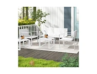Patio Chairs Set of 2 with Curved Backrests and Seats