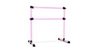 Portable Double Ballet Barre with Adjustable Height – Freestanding and Space-Saving