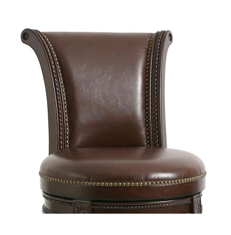 Solid Wood Swivel Bar Height Chair for Kitchen or Home Bar