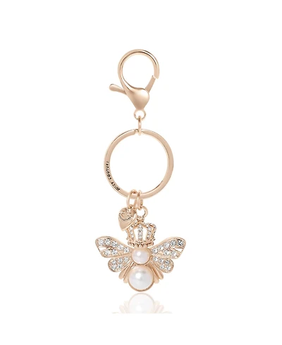 Juicy Couture Regal Bee Pearl Charm Keychain
