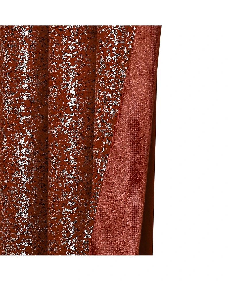Kate Aurora 2 Piece Grommet Top Moroccan Sparkly Spice Light Reducing Window Curtain Panels